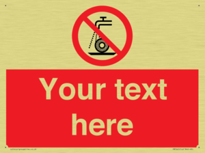 Custom prohibition Do not use for wet grinding